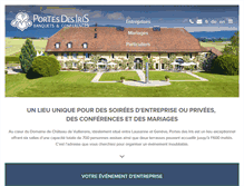Tablet Screenshot of portesdesiris.ch
